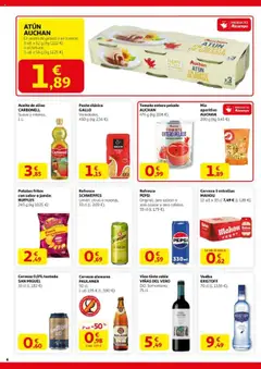 Alcampo - SM Valladolid │ válido desde el 11.09.2025 | Página: 6 | Productos: Jamón, Pasta, Vodka, Aceite de girasol
