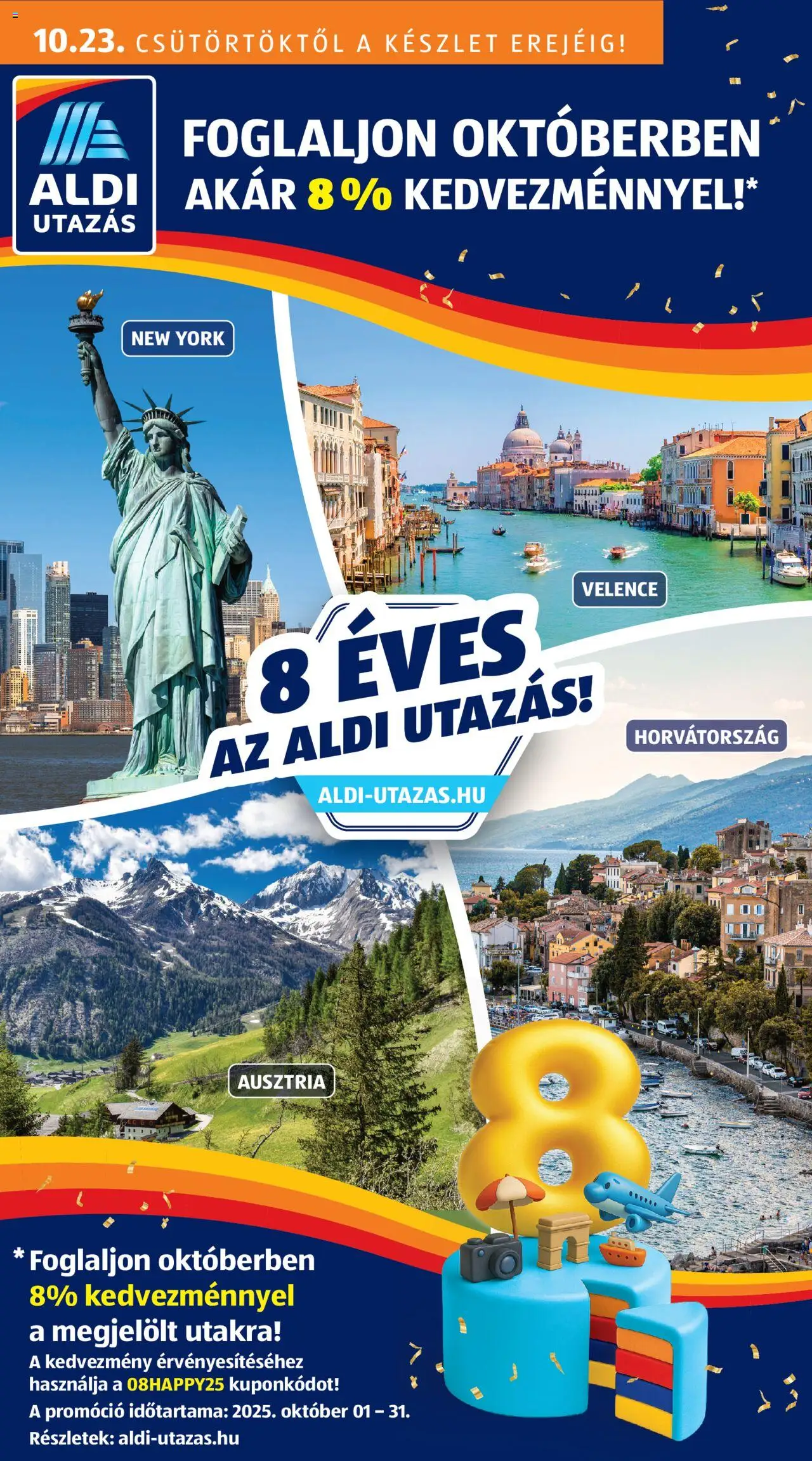 Aldi akciós ujság - amely érvényes a következő dátumtól: 23.10.2025 | Oldal: 1