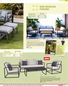 Bauhaus katalog akcije – veljaven od 22.04.2026 | Stran: 17 | Izdelki: Vrtna garnitura, Mizica, Naslanjač, Svetilka