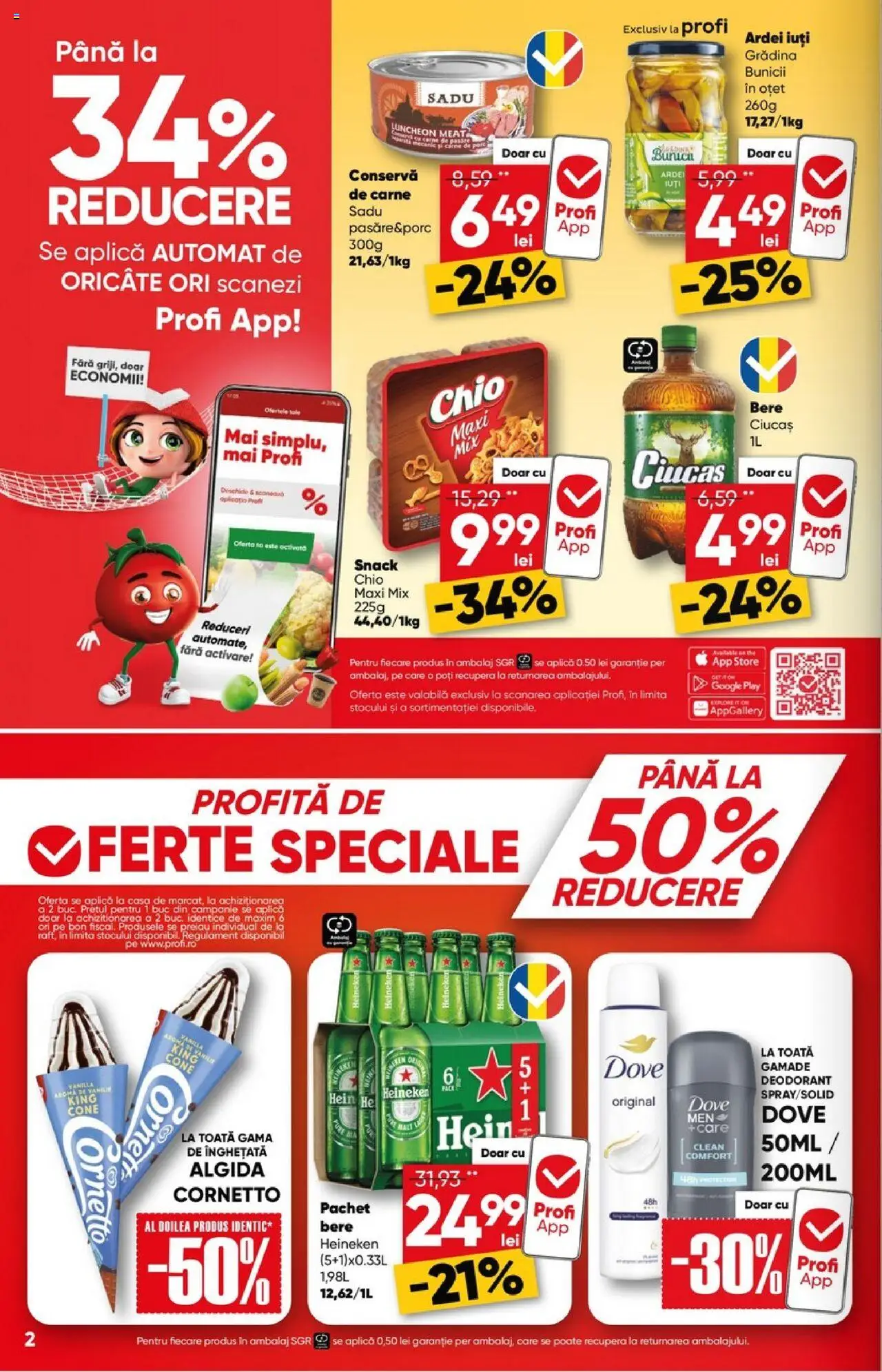 Catalog Profi Go – valabil de la 06.08.2025 | Pagină: 2 | Produse: Ardei, Oțet, Bere, Înghețată
