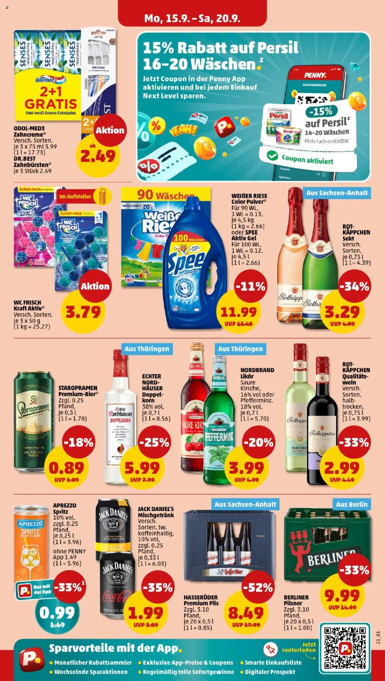 Penny - Berlin – gültig ab 15.09.2025 | Seite: 21 | Produkte: Sekt, Spee, Wc frisch, Limette