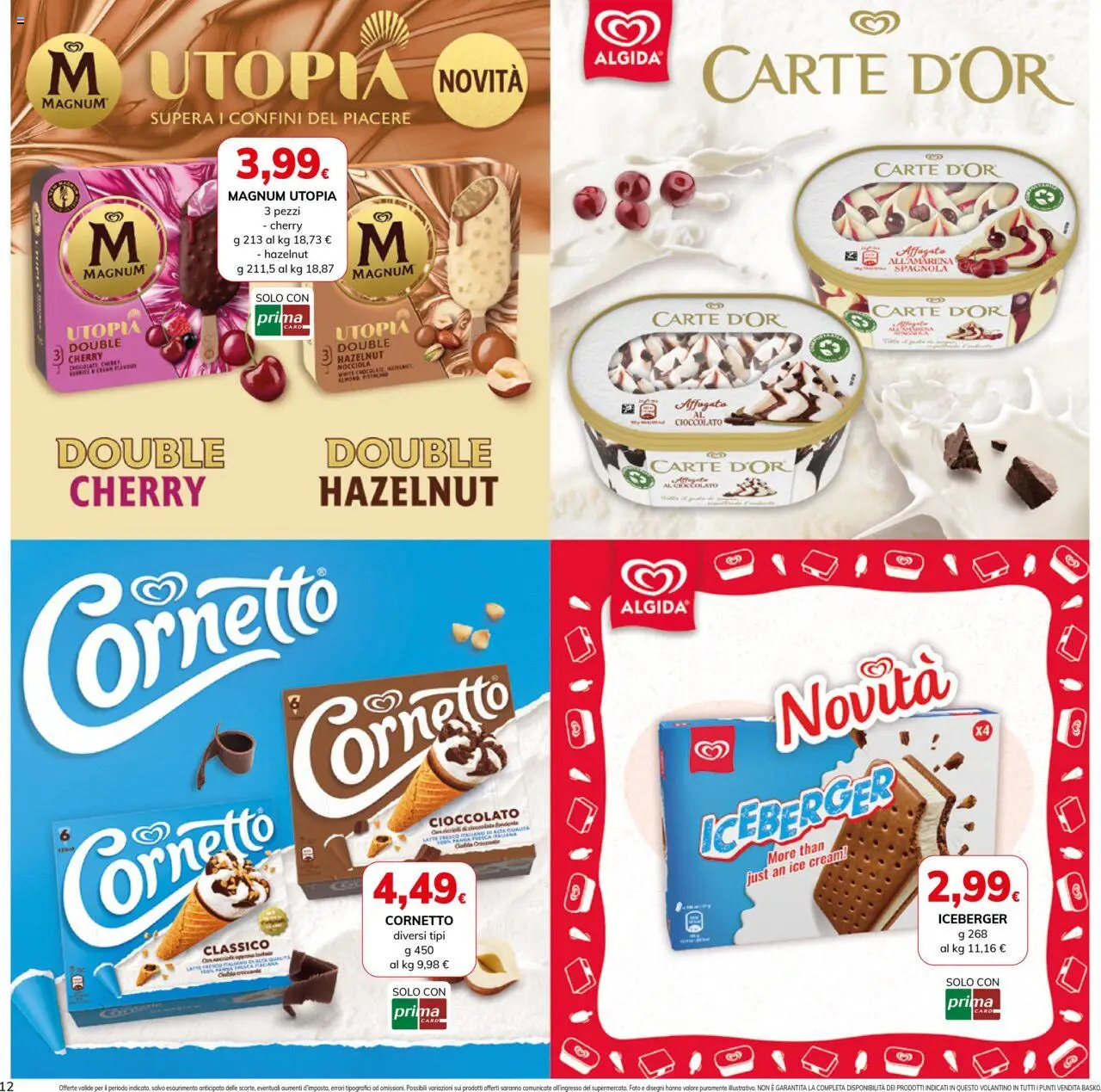 Volantino Basko del 19.08.2025 | Pagina: 12 | Prodotti: Cioccolato, Cornetto, Panna, Latte