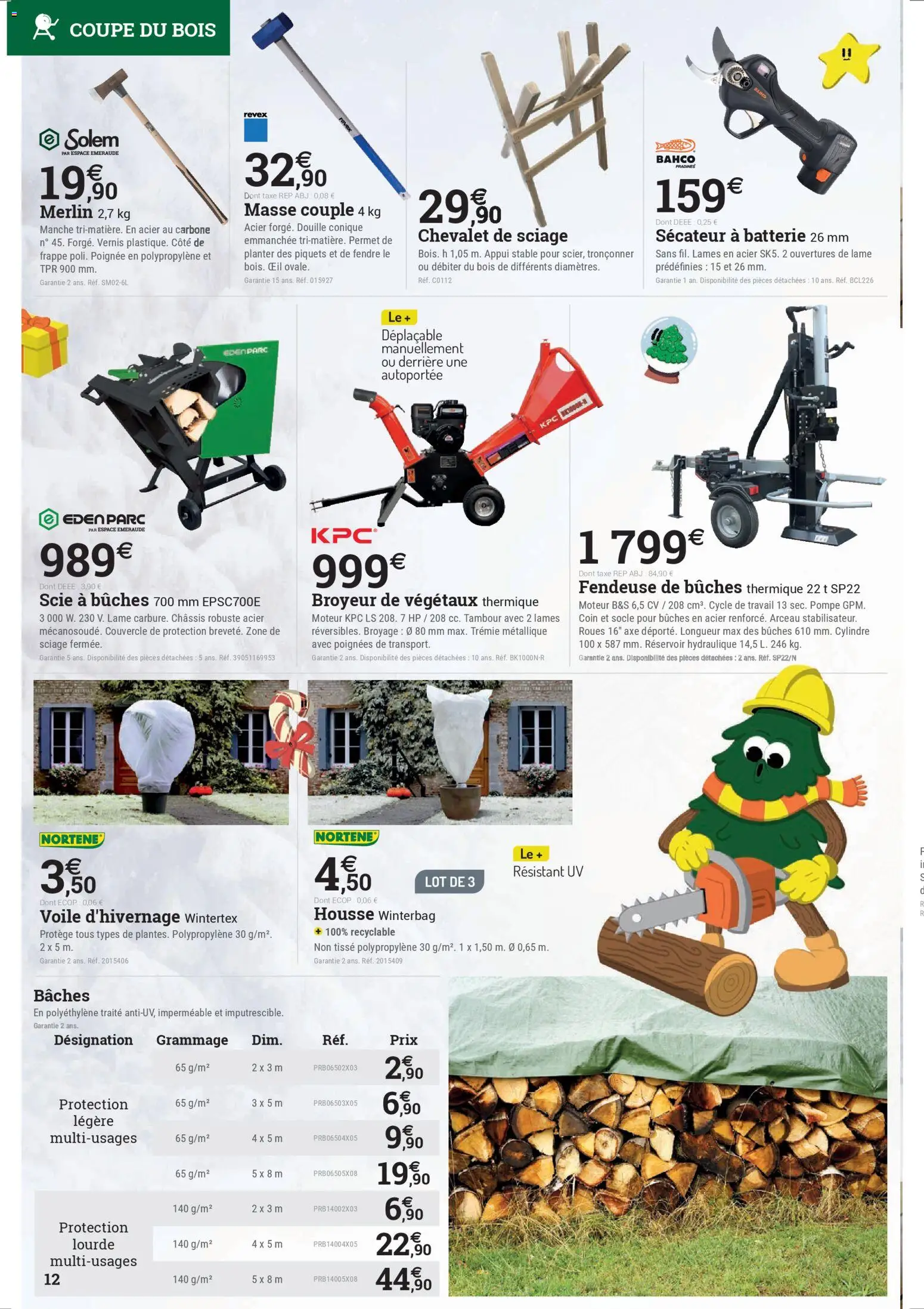 {H1} | Page: 12 | Produits: Chevalet, Poignées, Voile d'hivernage, Batterie