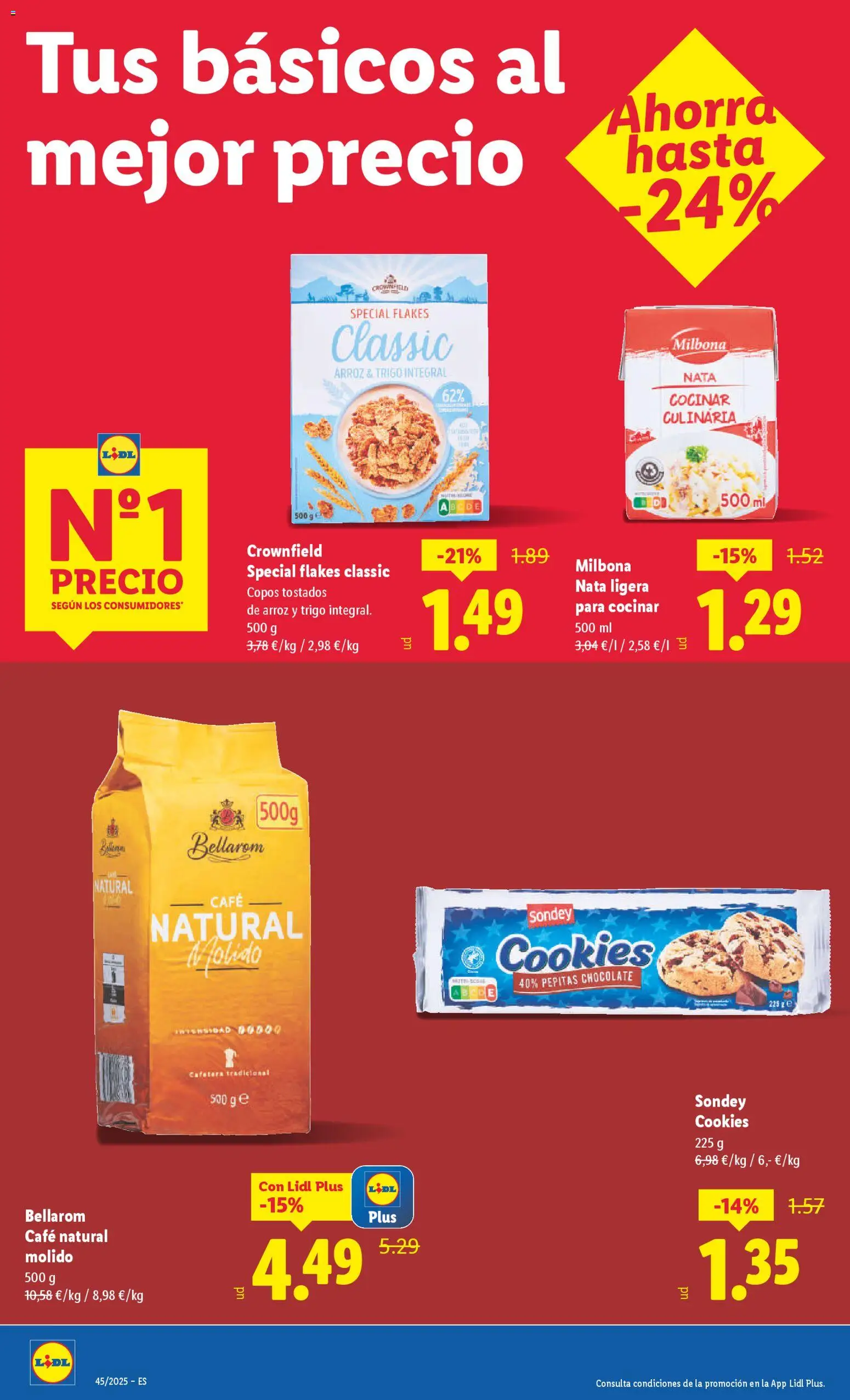Lidl folleto │ válido desde el 03.11.2025 | Página: 4 | Productos: Café, Chocolate, Arroz, Cafetera