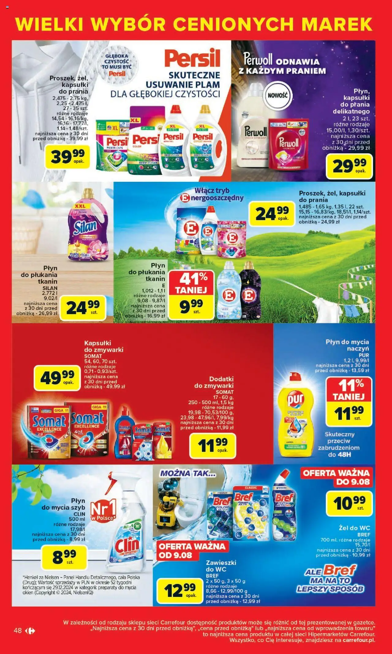Carrefour Gazetka - Cenione marki, super ceny od 04.08.2025 | Strona: 48 | Produkty: Persil, Kapsułki do prania, Detergent