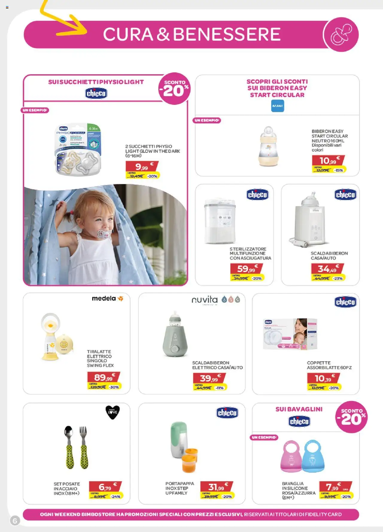 Volantino Bimbo store del 16.10.2025 | Pagina: 6 | Prodotti: The, Biberon, Tiralatte, Silicone