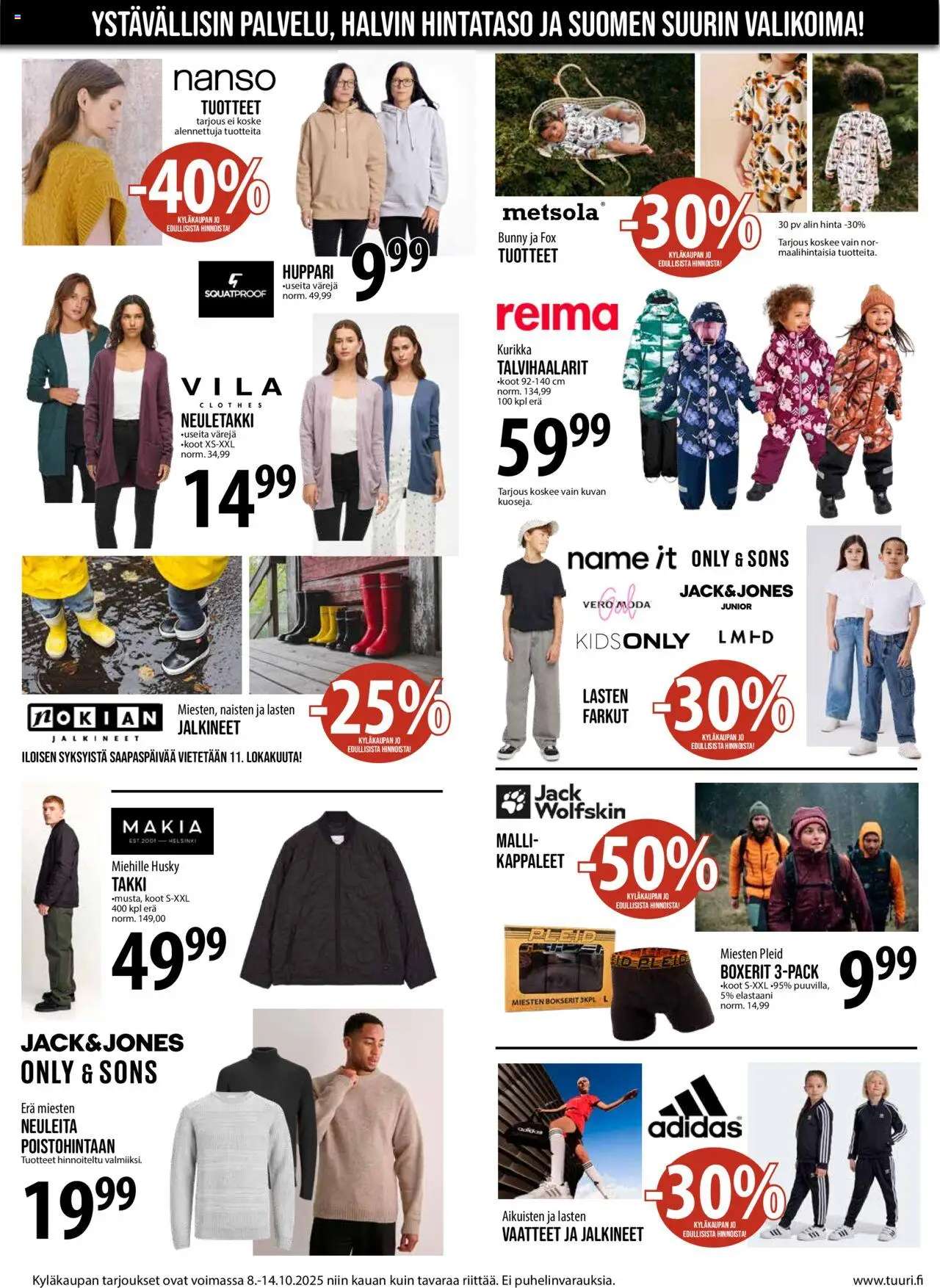 Tuuri tarjoukset – voimassa 08.10.2025 alkaen | Sivu: 5 | Tuotteet: Neuletakki, Vaatteet, Takki, Farkut