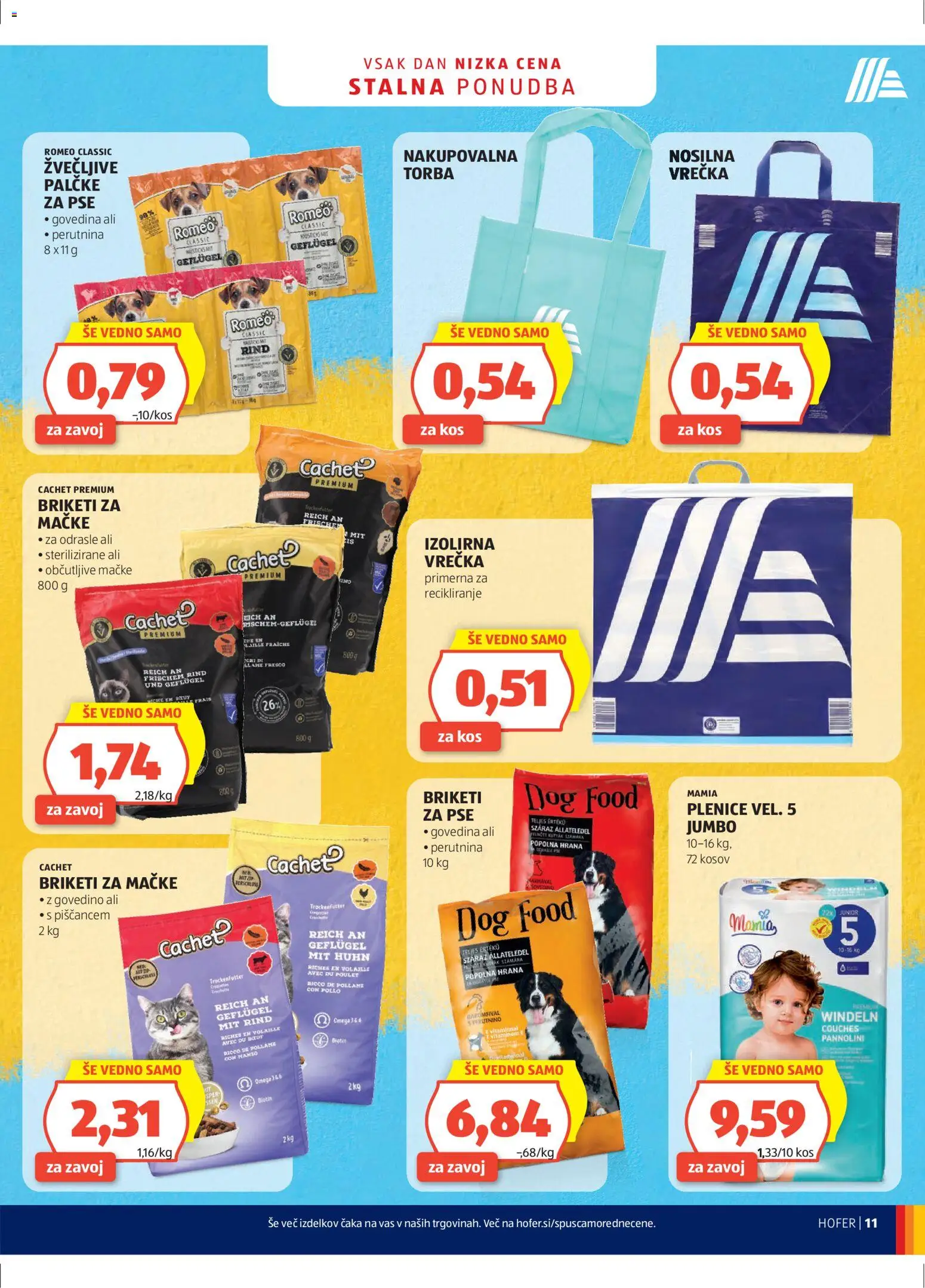 Hofer SI katalog | vrijedi od 25.02.2026 | Stranica: 11 | Proizvodi: Govedina, Torba, Briketi
