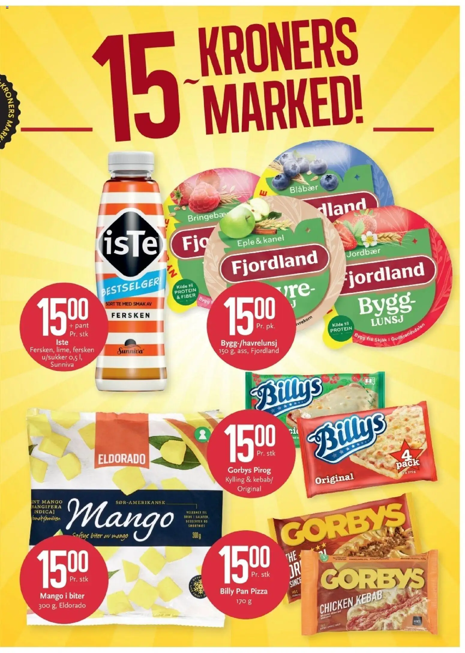 {H1} | Side: 5 | Produkter: Kylling, Te, Fersken, Iste