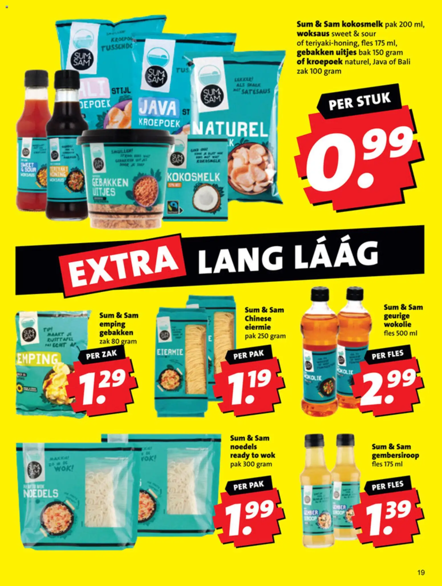 {H1} | Pagina: 19 | Producten: Noedels, Fles, Zak, Málnaecet
