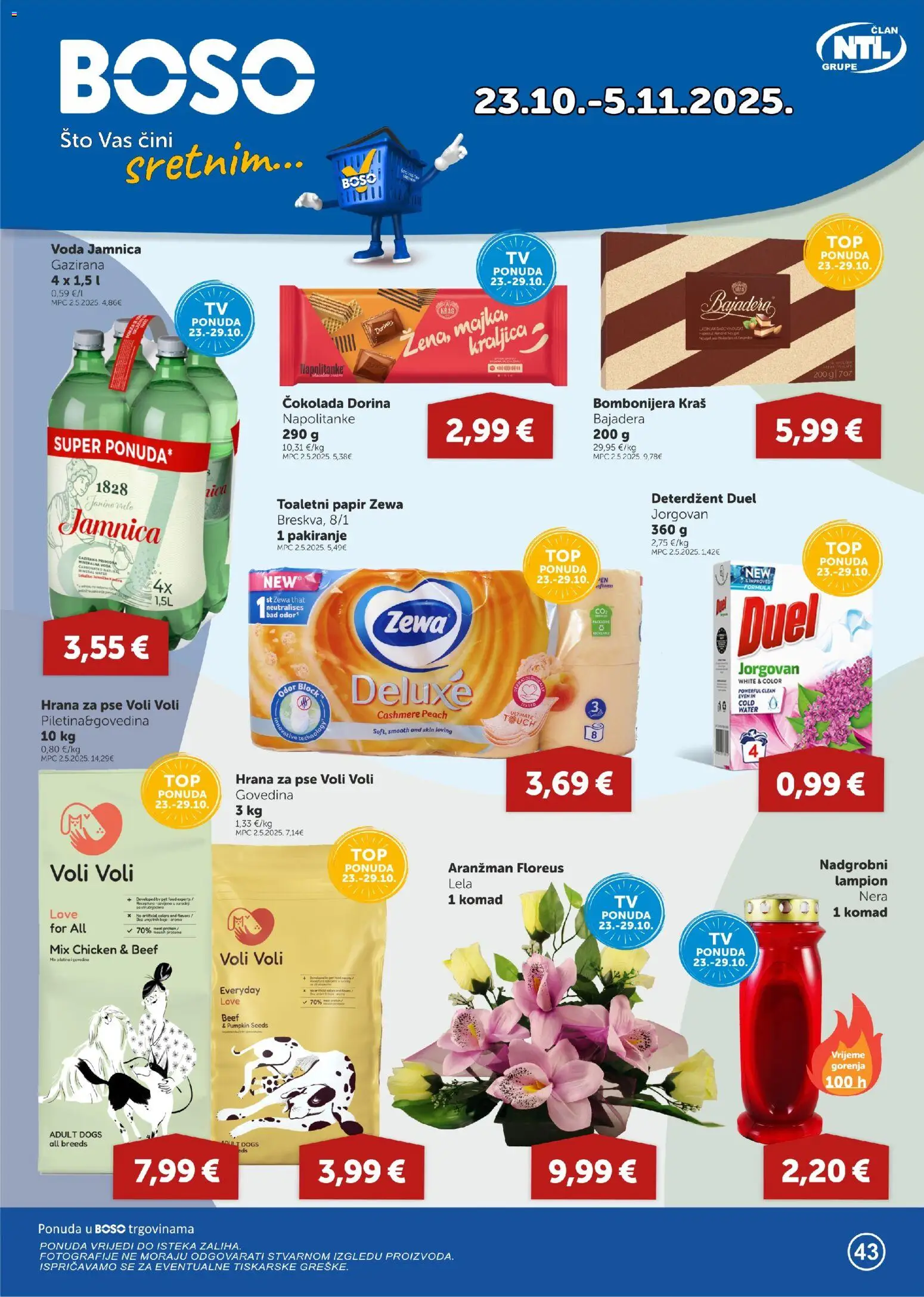 Boso katalog | vrijedi od 23.10.2025 | Stranica: 1 | Proizvodi: Čokolada, Deterdžent, Toaletni papir, Lampion