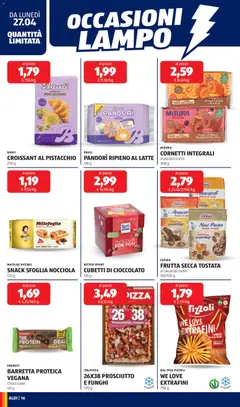 Anteprima del volantino ITALPIZZA 26X38 PROSCIUTTO E FUNGHI, Pizza with ham and mushrooms, 570 g valido a partire dal 27.04.2026 | Pagina: 16