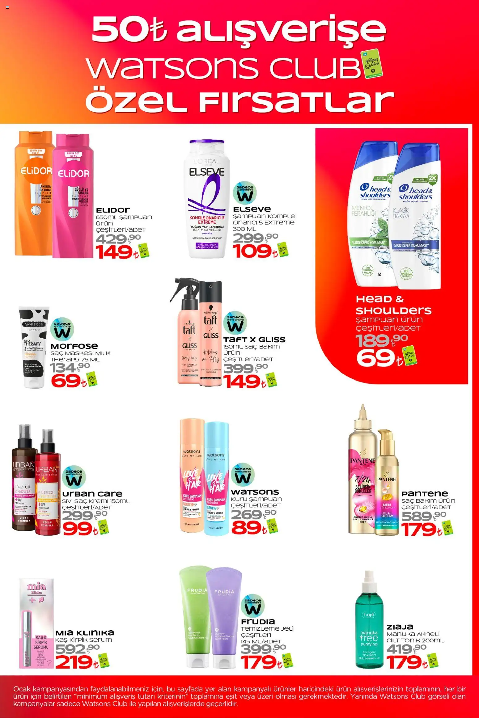 Watsons - Katalog - 02.01.2026 tarihinden itibaren geçerlidir | Sayfa: 3 | Ürünler: Şampuan, Saç maskesi, Kuru şampuan, Toner