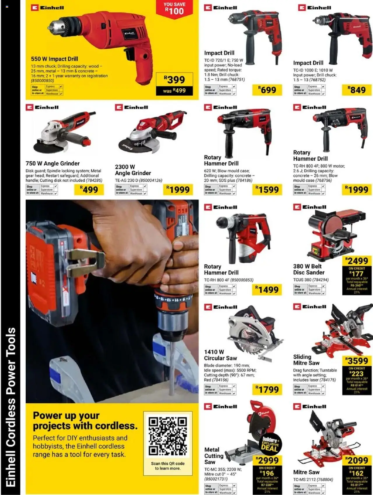 New Builders catalogue – valid from 14.10.2025 | Page: 10 | Products: Belt, Disk, Grinder, Hammer