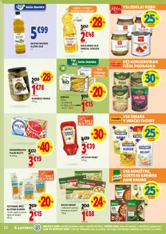 E.leclerc katalog akcije – veljaven od 04.02.2026 | Stran: 22 | Izdelki: Oljčno olje, Olje, Top doble cara, Testenine