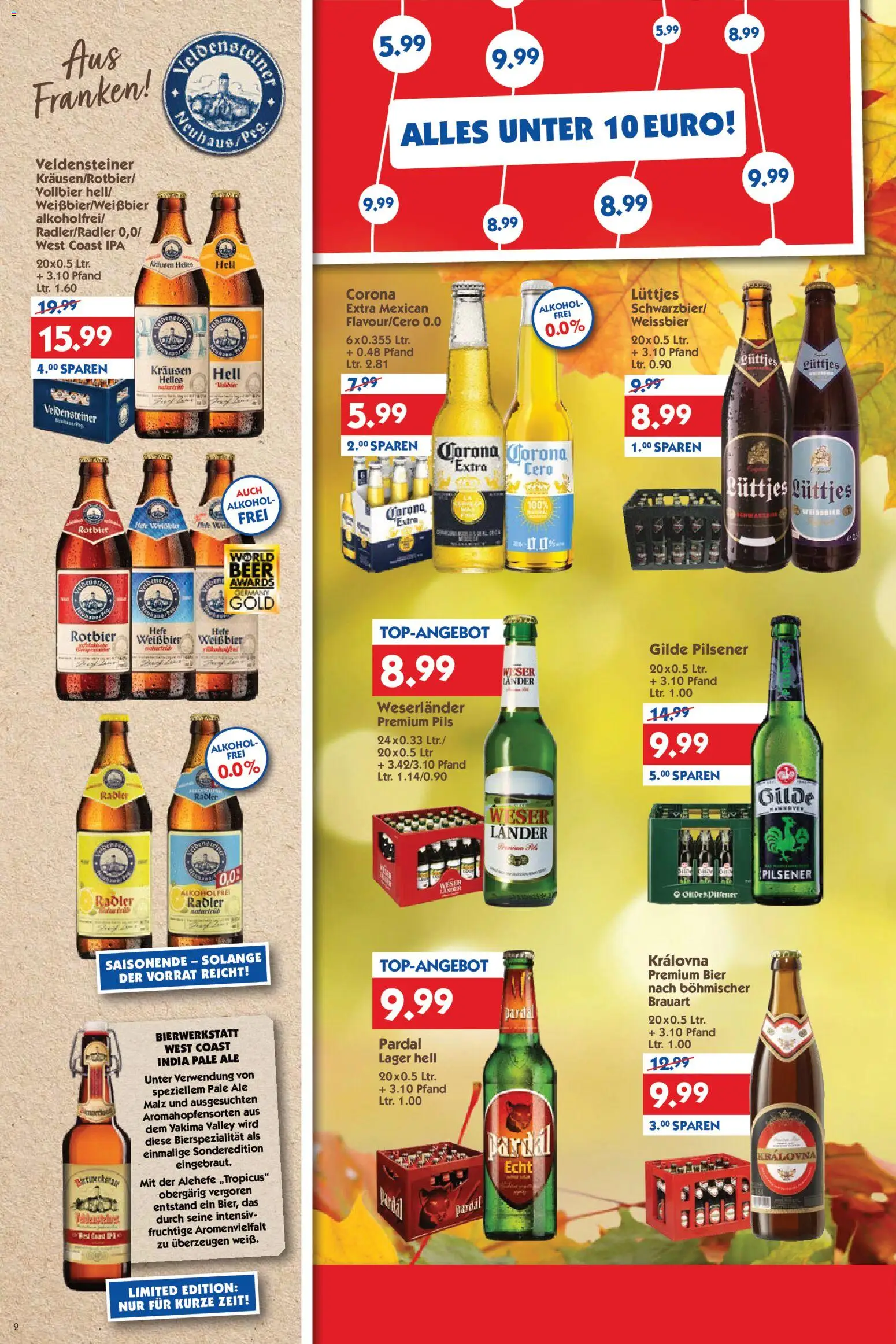 HOL’AB! Prospekt 	 – gültig ab 03.11.2025 | Seite: 2 | Produkte: Bier, Weißbier, Radler, Hefe weissbier