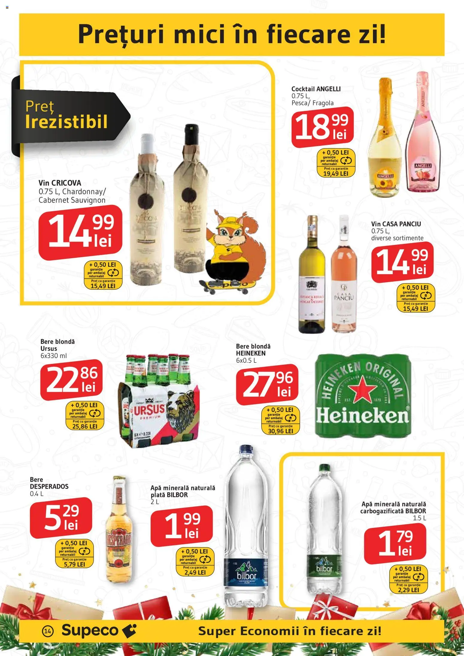 Noul catalog Supeco – valabil de la 11.12.2025 | Pagină: 14 | Produse: Mici, Vin, Bere, Cocktail