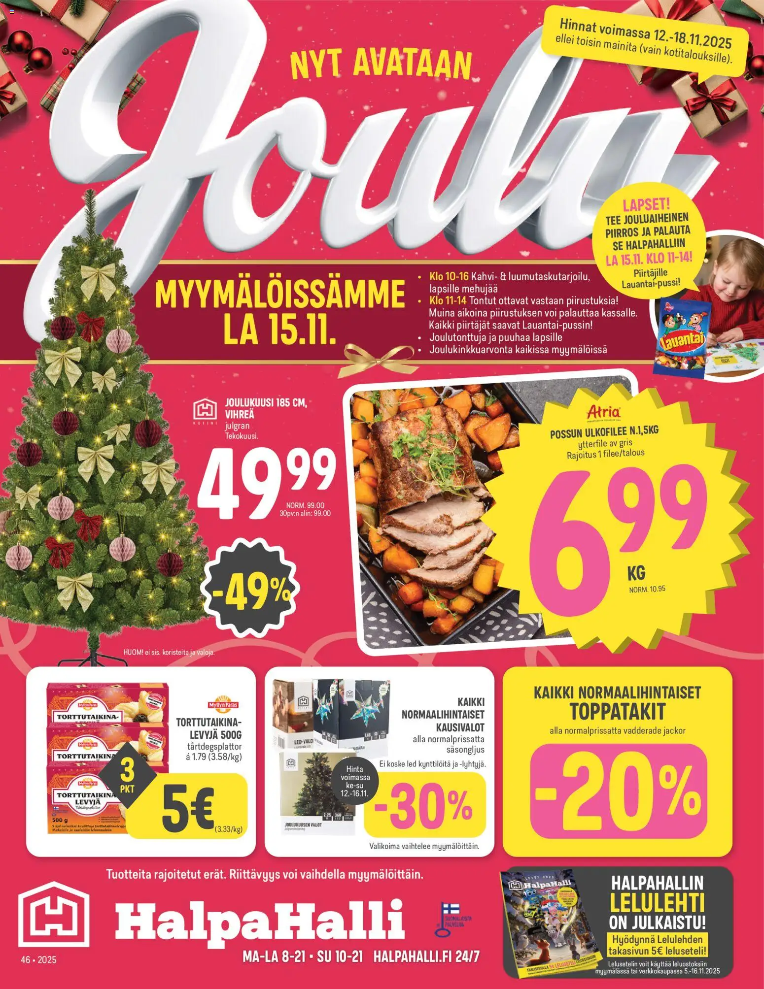Halpa Halli - Black Friday – voimassa 12.11.2025 alkaen | Sivu: 1 | Tuotteet: Mehujää, Voi, Kahvi, Tee