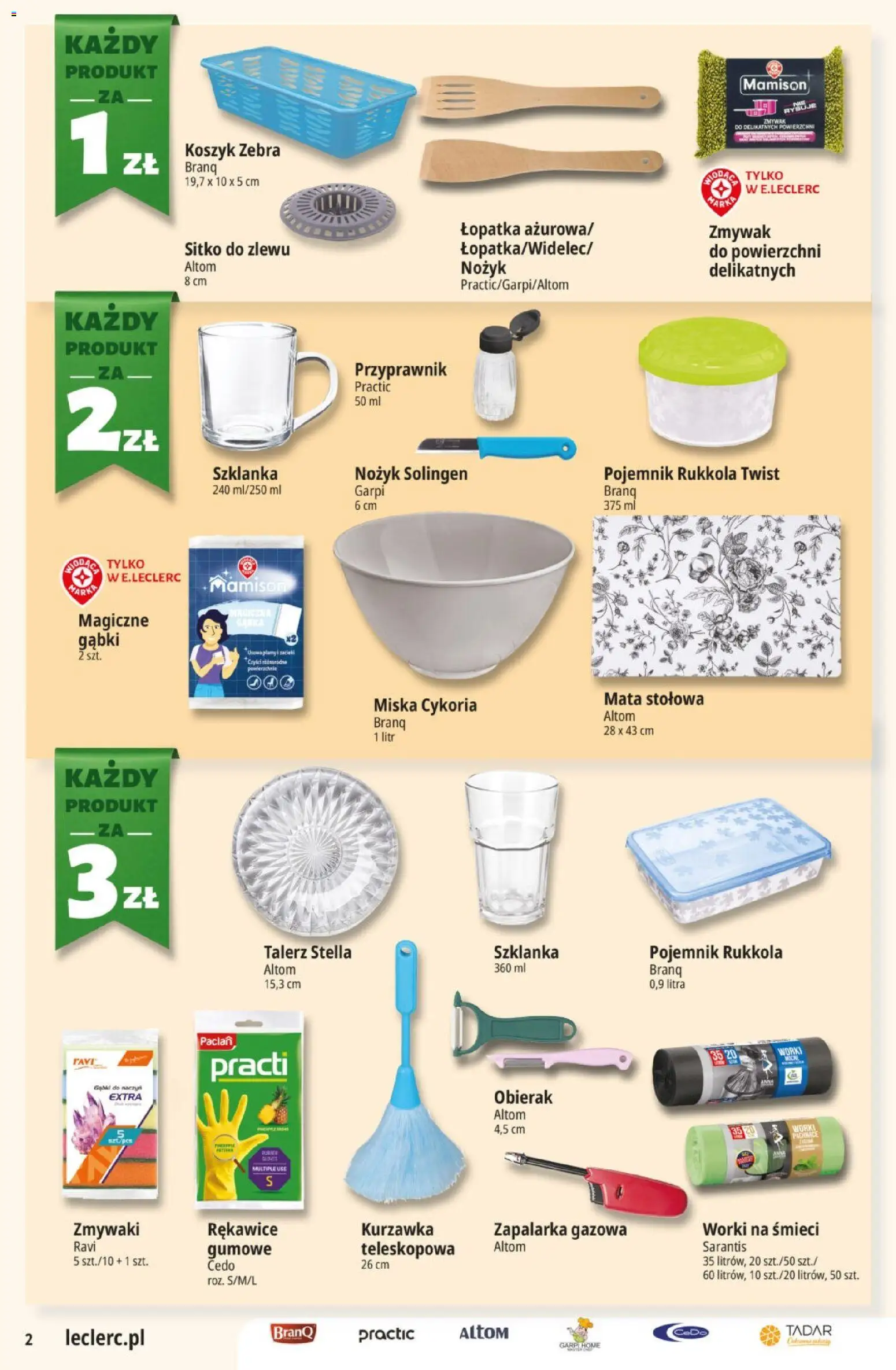 E.Leclerc gazetka od 08.04.2026 | Strona: 2 | Produkty: Szklanka, Nożyk
