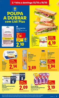 Pré-visualização Terra Nostra Queijo Fatiado Original Embalagem Familiar, Emb. 2x200 g; 1 kg = 10.48; Por tempo limitado válido de 13.10.2025 | Página: 7