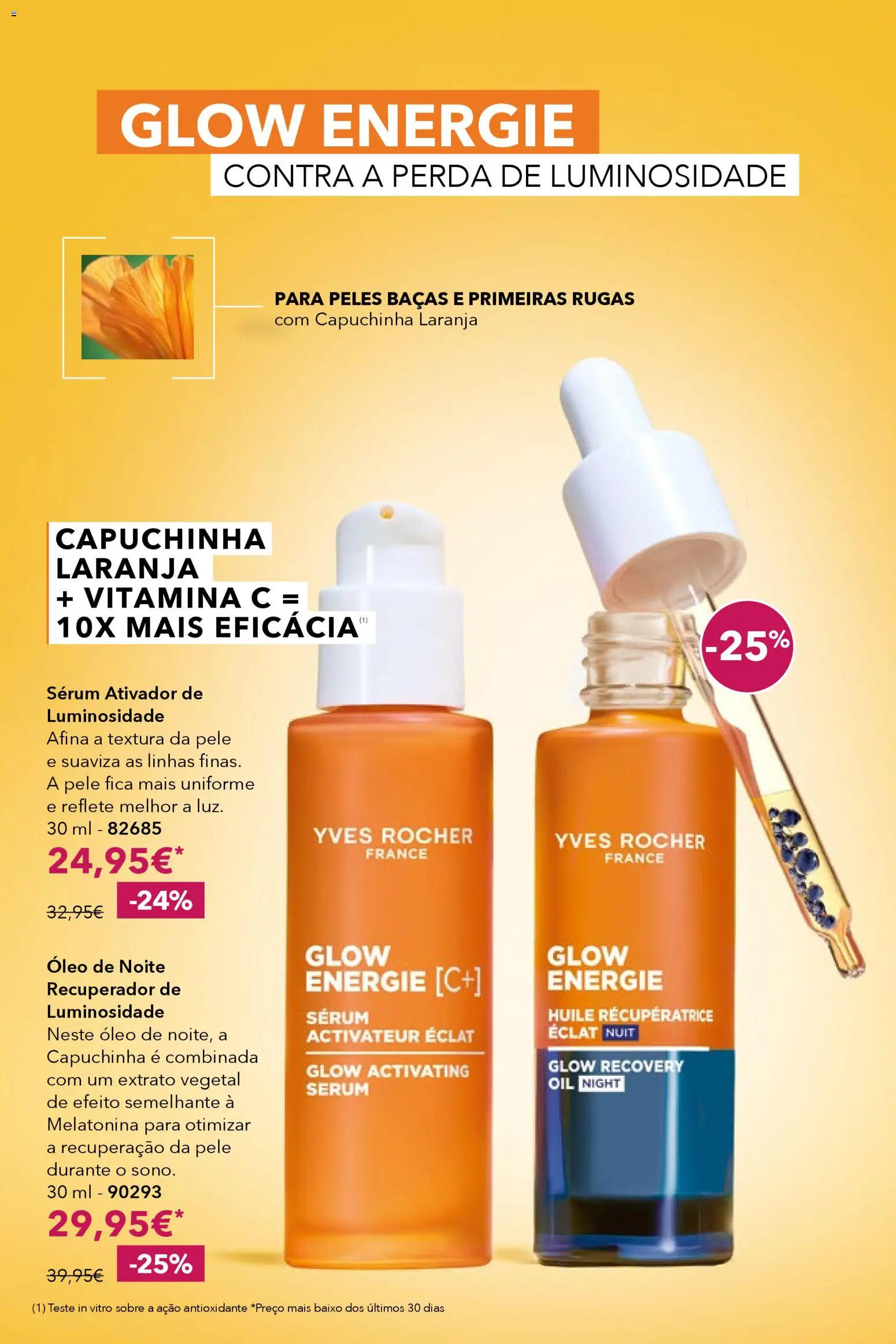 Yves Rocher catálogo 4 │ válido de 12.03.2026 | Página: 28 | Produtos: Sérum, Óleo, Melatonina, Vitamina c