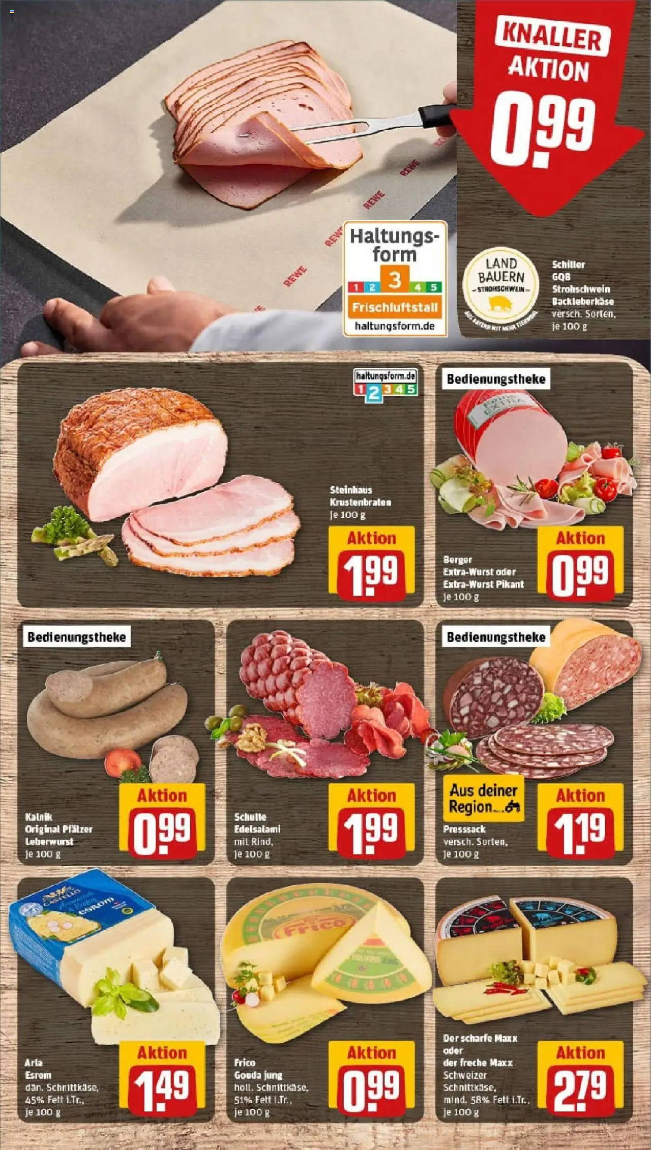 Rewe prospekt Hirschaid	 - gültig ab dem 22.06.2025 | Seite: 9 | Produkte: Gouda, Krustenbraten