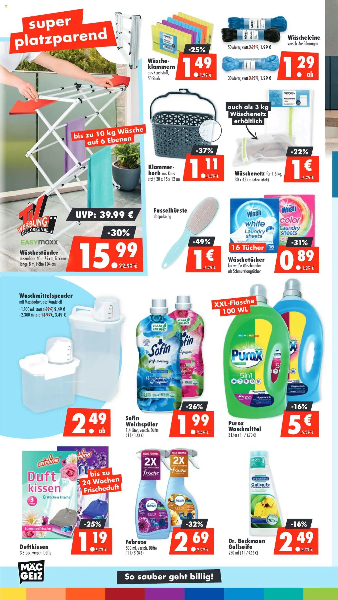 Mäc Geiz Prospekt 	 - gültig ab dem 01.09.2025 | Seite: 6 | Produkte: Korb, Duft, Weichspüler, Waschmittel