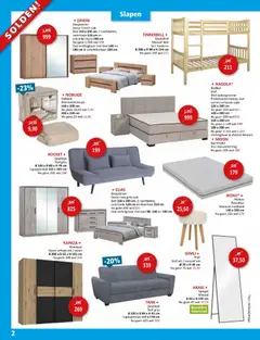 Weba folder - Voorbeeld van een folder van Weba, geldig van 02.01.2026 | Pagina: 2 | Producten: Bed, Matras, Spiegel, Dekbed