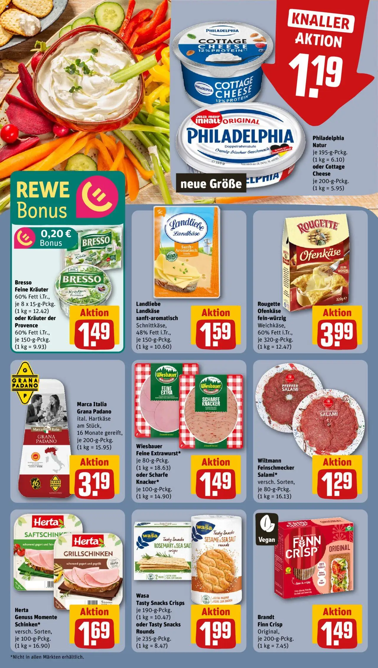 Rewe Prospekt 	 – gültig ab 13.10.2025 | Seite: 12 | Produkte: Milch, Philadelphia, Pfeffer, Salami