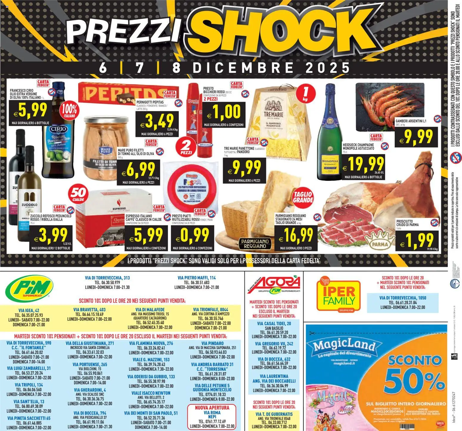Volantino PIM Supermercati del 06.12.2025 | Pagina: 24 | Prodotti: Prosciutto Crudo, Lavastoviglie, Panettone, Parmigiano reggiano