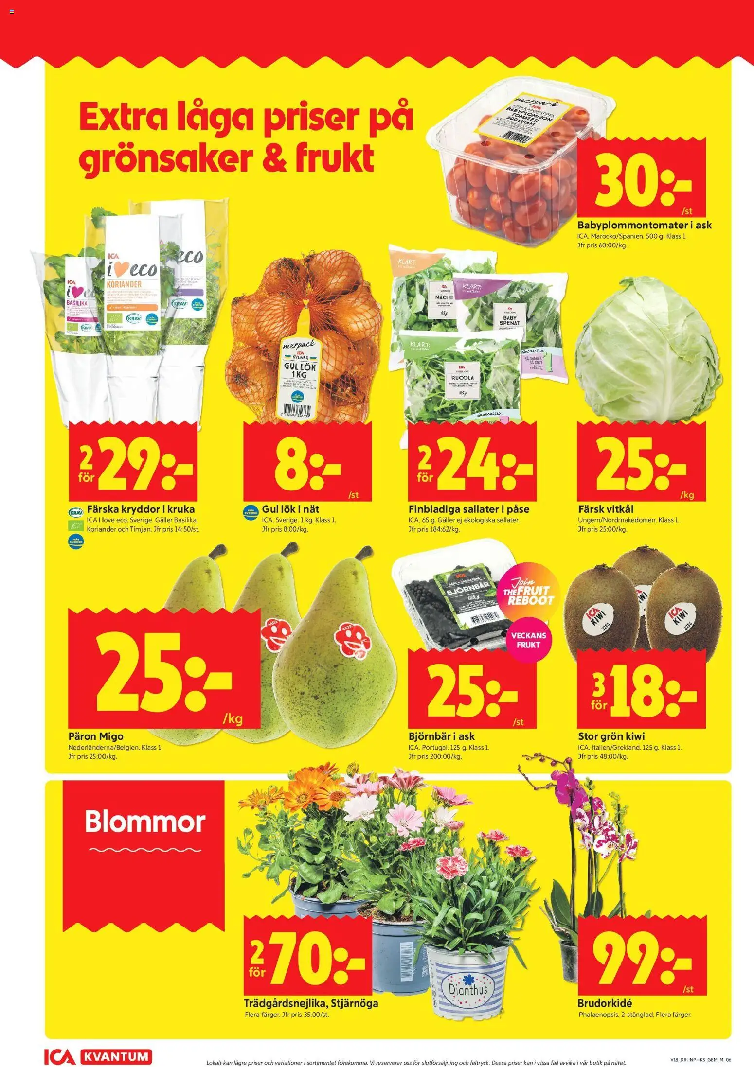ICA Kvantum reklamblad aktuell från 27.04.2026 | Sida: 6 | Produkter: Stjärnöga, Galler, Kiwi, Björnbär