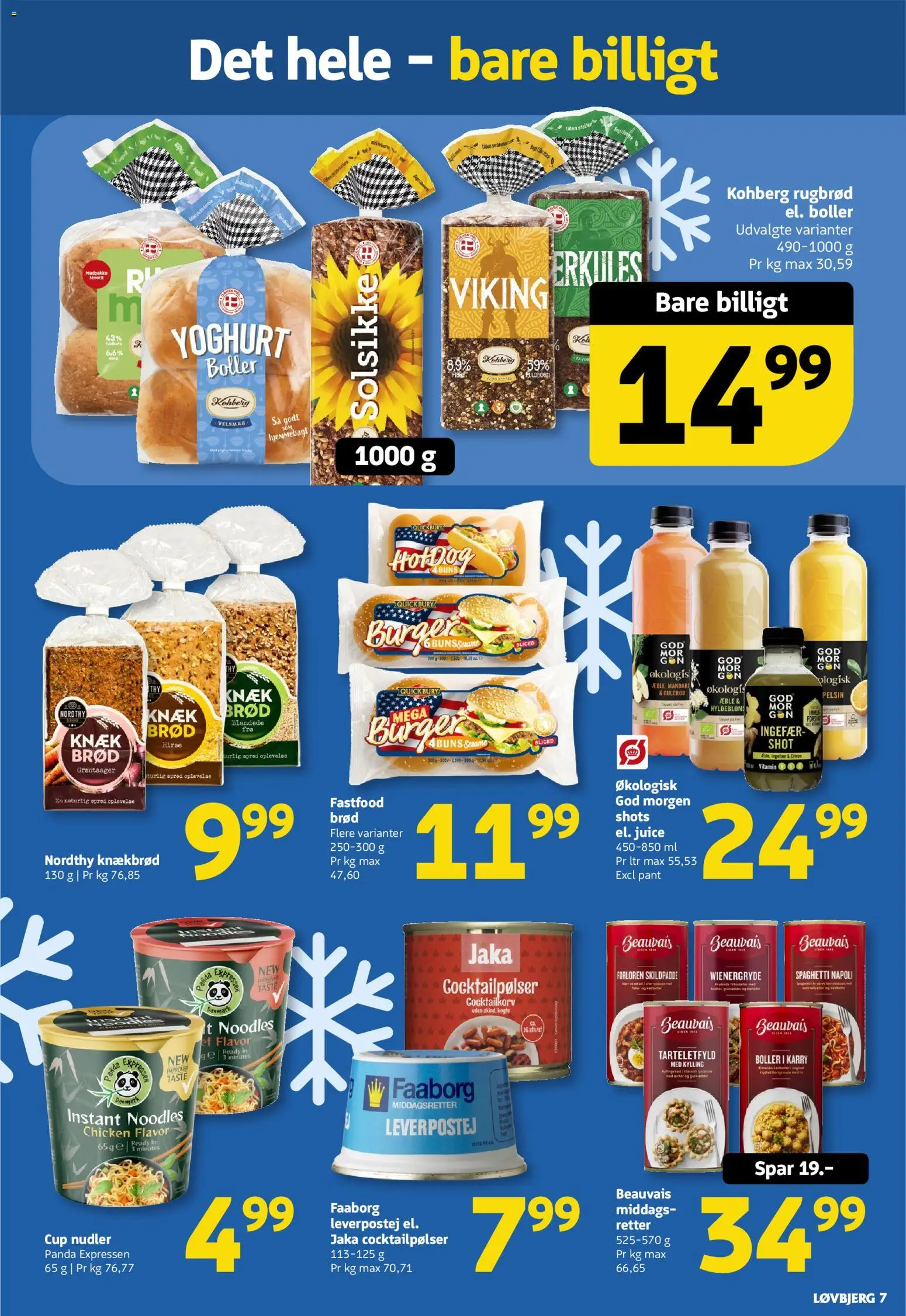 Løvbjerg tilbudsavis – gyldig fra 16.01.2026 | Side: 7 | Produkter: Yoghurt, Juice, Leverpostej, Rugbrød