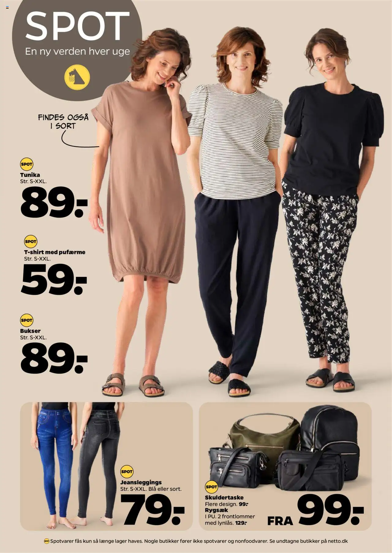 Netto Tilbudsavis gyldig fra 16.08.2025 | Side: 25 | Produkter: T-shirt, Bukser, Leggings, Rygsæk
