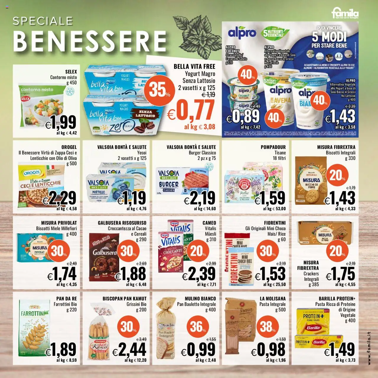 Volantino Famila del 02.10.2025 | Pagina: 11 | Prodotti: Muesli, Riso, Lenticchie, Cacao
