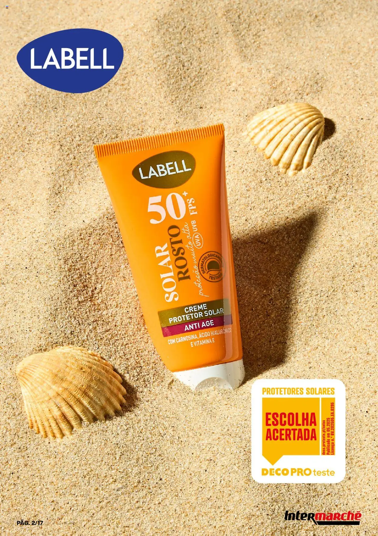 Intermarché - EspecialProdutos Labell │ válido de 11.07.2025 | Página: 2 | Produtos: Protetor solar, Creme