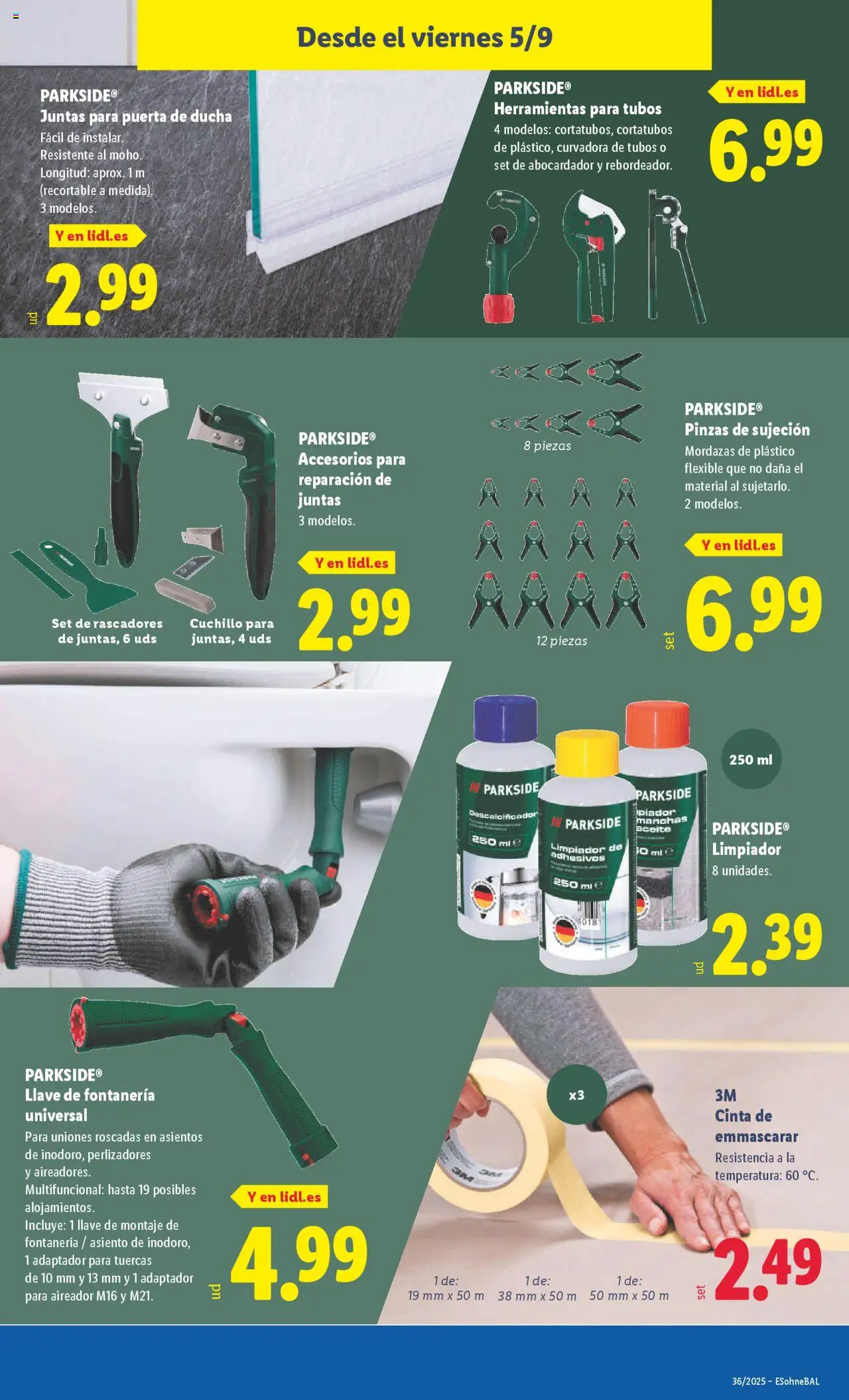 Lidl folleto de bazar │ válido desde el 01.09.2025 | Página: 17 | Productos: Aceite, Adaptador, Ducha