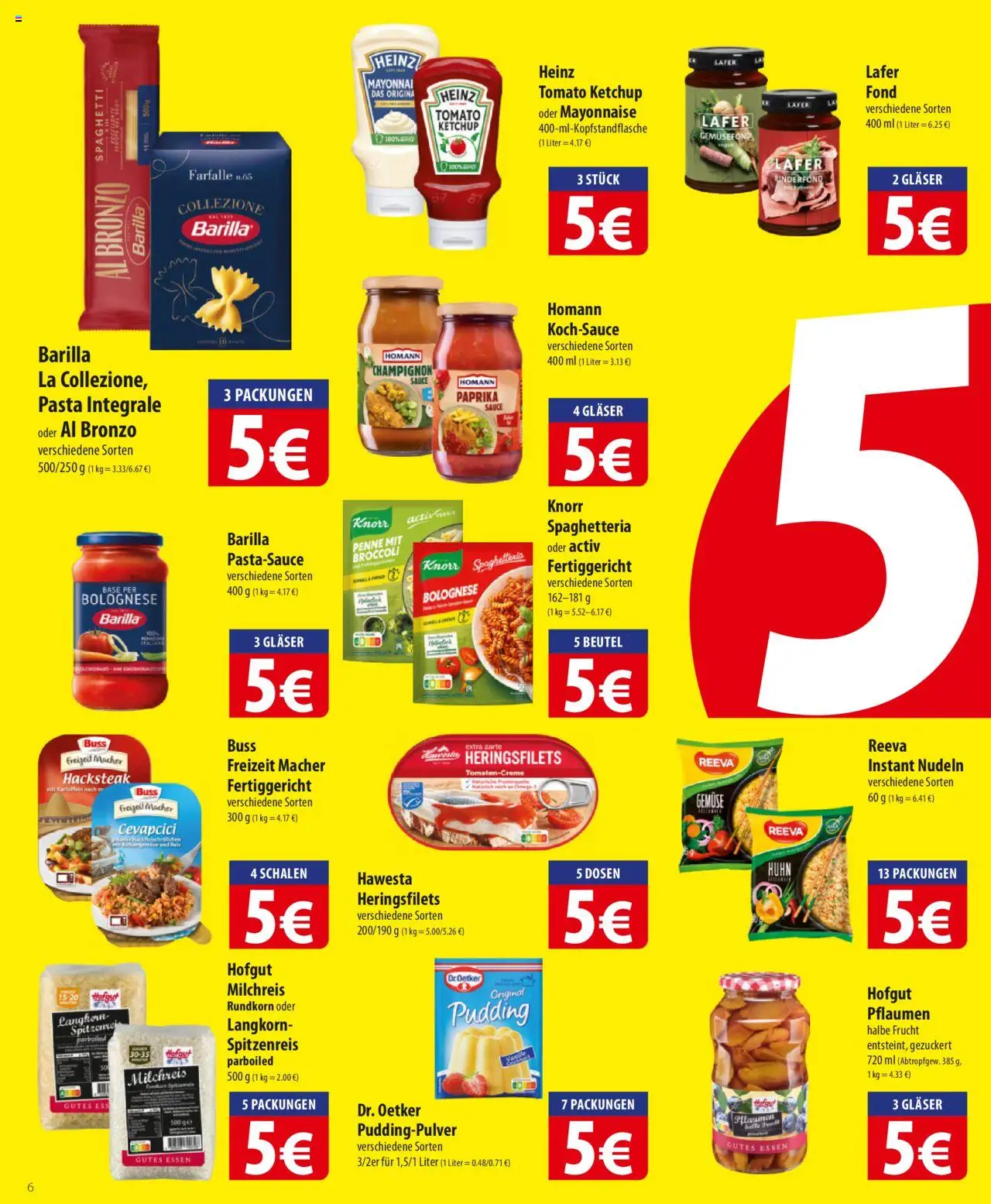 Famila Prospekt 	 – gültig ab 13.10.2025 | Seite: 6 | Produkte: Pflaumen, Kartoffeln, Mayonnaise, Nudeln
