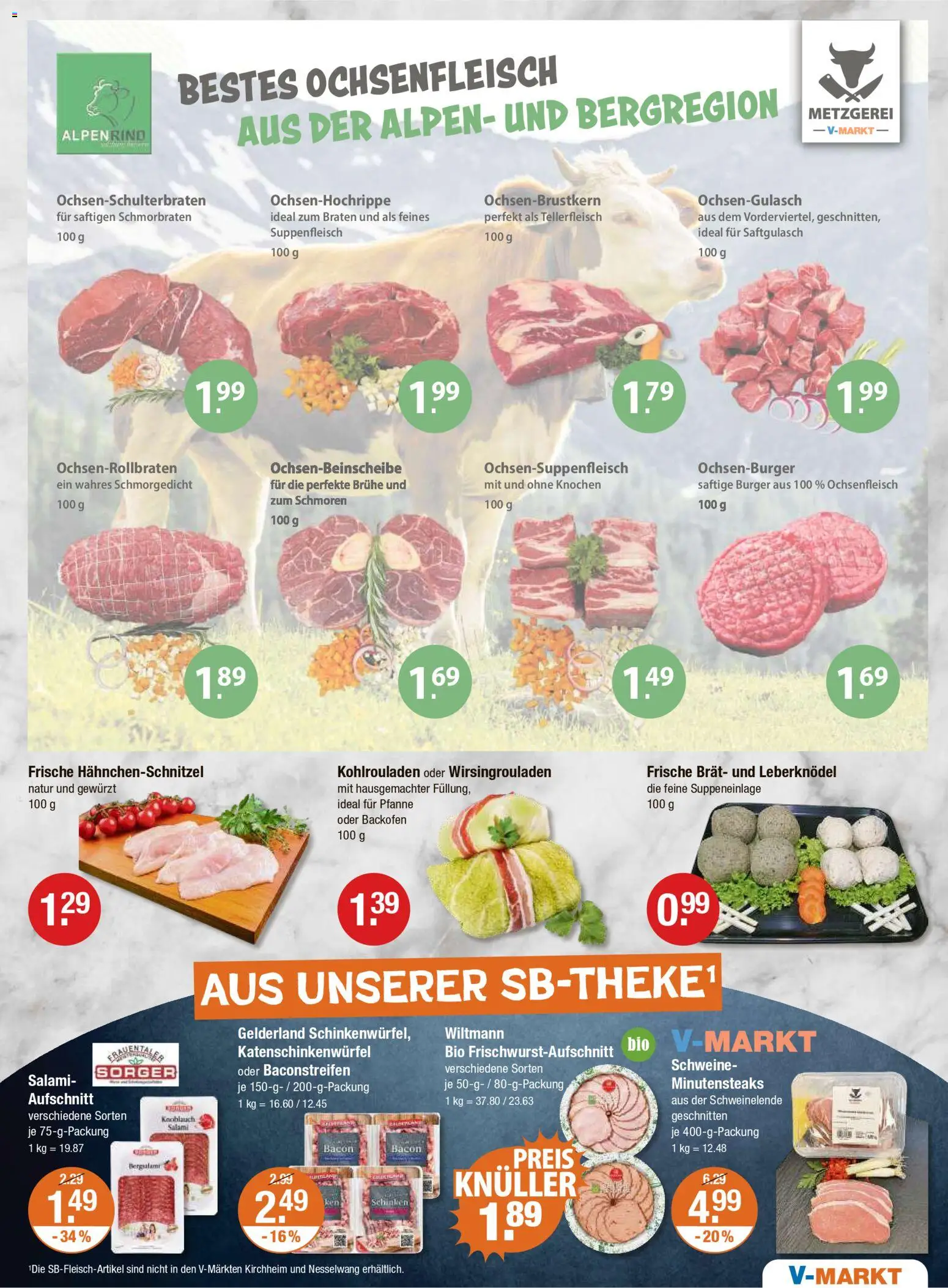 V-Markt - Schwaben / Oberbayern – gültig ab 30.10.2025 | Seite: 3 | Produkte: Burger, Knoblauch, Backofen, Salami