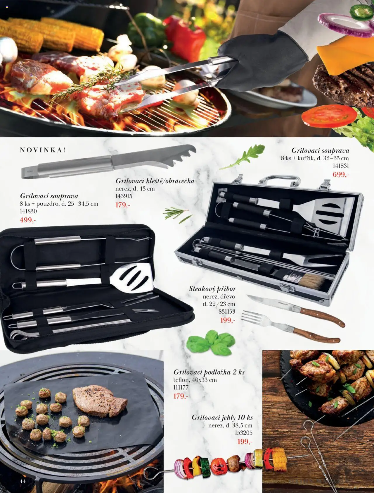 Orion katalog - Magazín Jaro/Léto 2025 od 21.03.2025 | Strana: 44 | Produkty: Příbor, Grilovací podložka