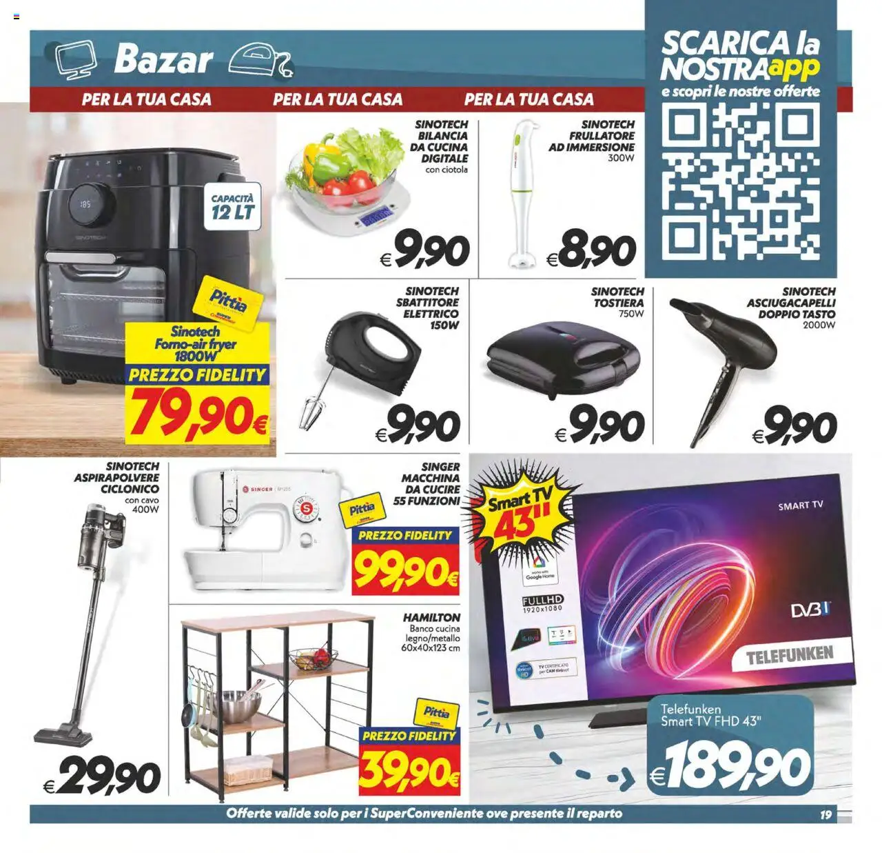 Volantino SuperConveniente del 14.10.2025 | Pagina: 19 | Prodotti: Sbattitore, Cavo, Asciugacapelli, Ciotola