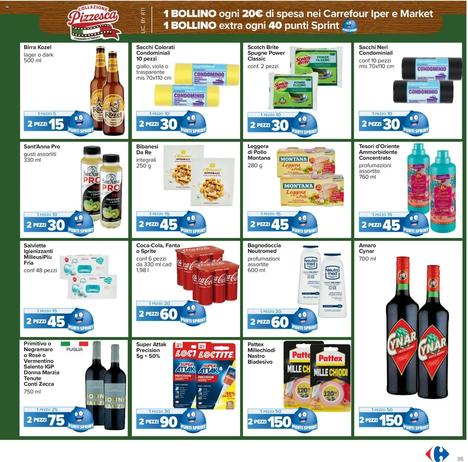 Volantino Carrefour del 13.03.2026 | Pagina: 35 | Prodotti: Birra, Pollo, Fanta, Chiodi