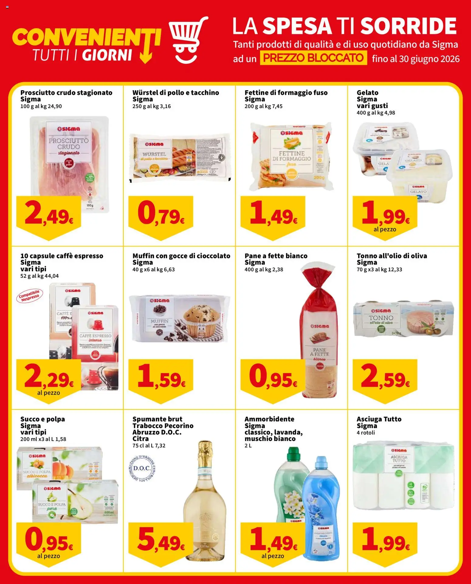 Volantino SIGMA del 21.04.2026 | Pagina: 5 | Prodotti: Caffè, Pollo, Tacchino, Pecorino