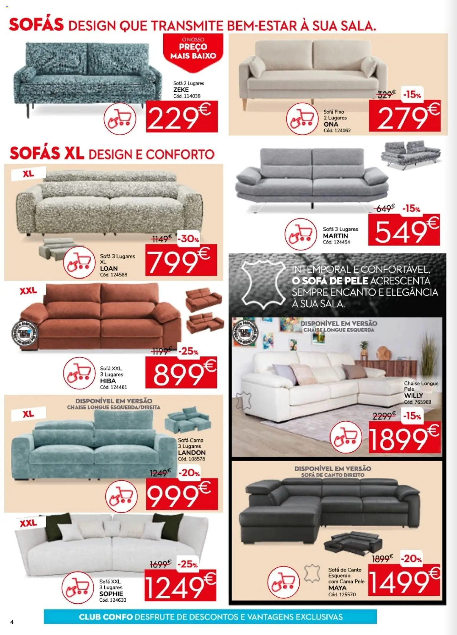 Conforama folheto │ válido de 26.02.2026 | Página: 4 | Produtos: Sofás, Cama, Sofá