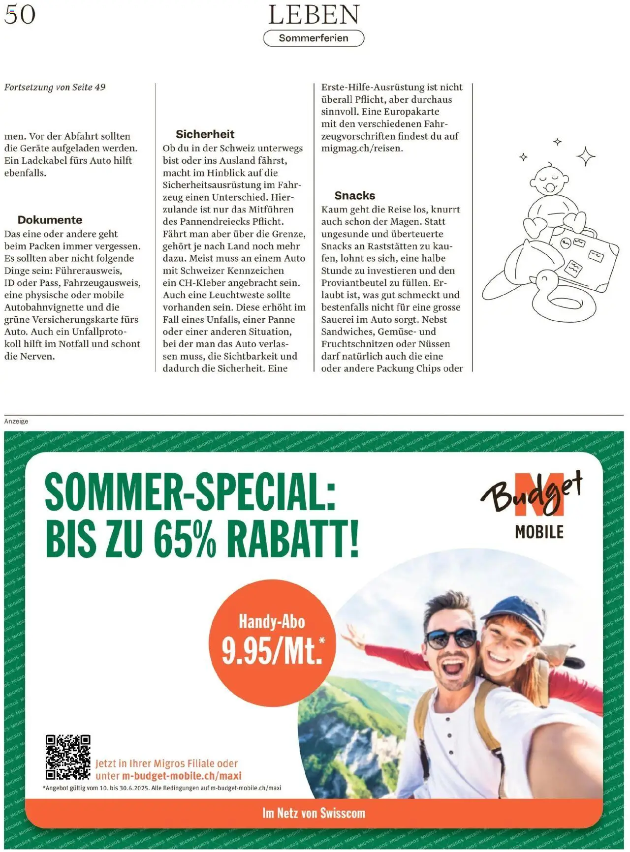 Migros Magazin ab 16.06.2025 | Seite: 50 | Produkte: Ladekabel, Gemüse, Chips, Fall