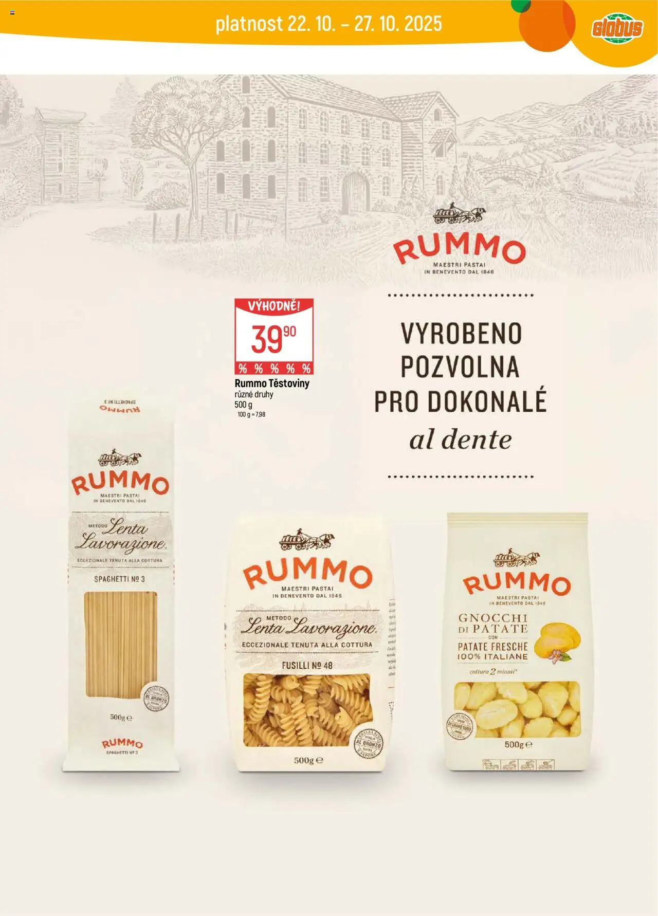 Globus leták - Havířov od 22.10.2025 | Strana: 26 | Produkty: Globus, Těstoviny, Gnocchi