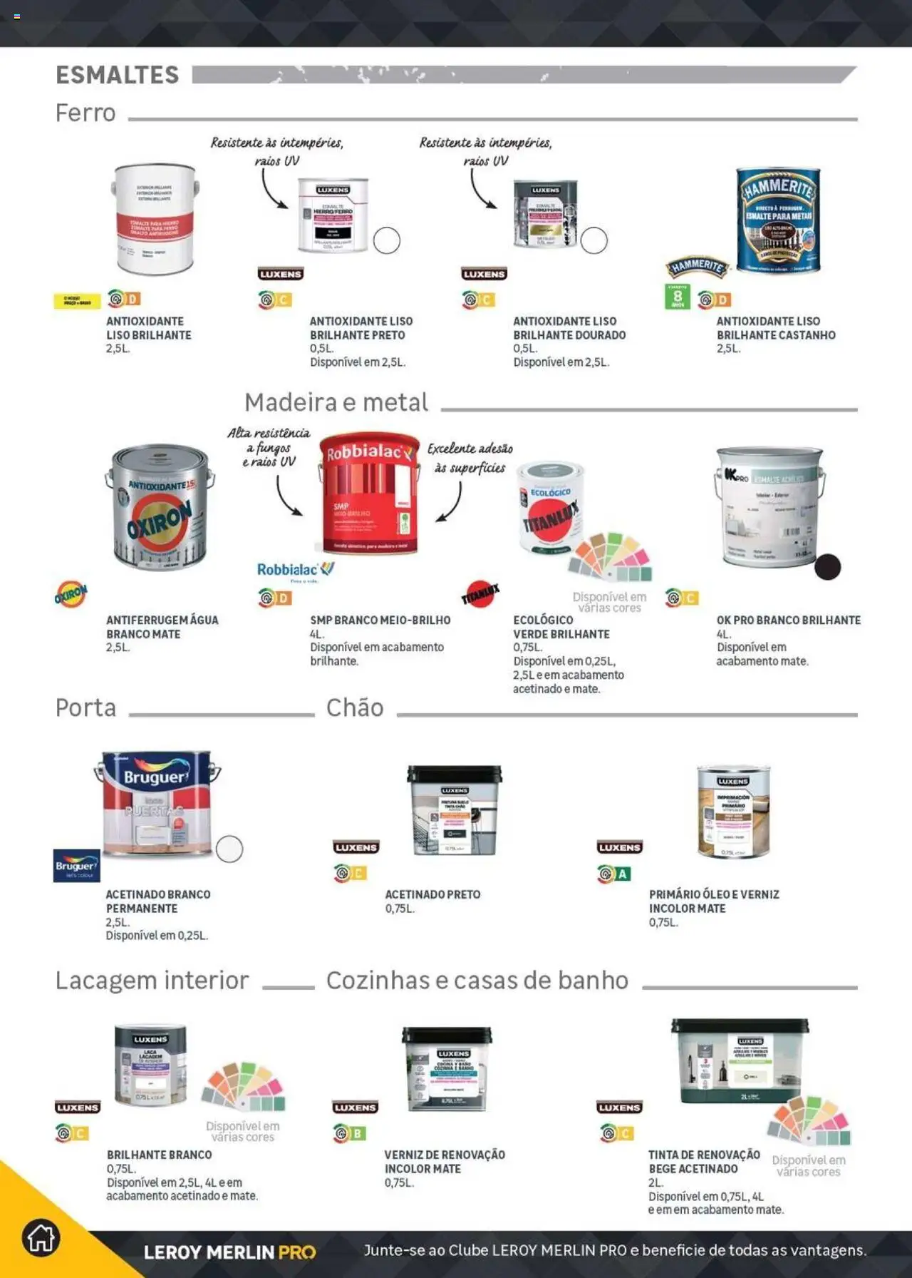 Leroy Merlin Catálogo │ válido de 18.11.2024 | Página: 304 | Produtos: Ferro, Tinta, Banho, Óleo