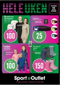 Forhåndsvisning av Sport Outlet kundeavis gyldig fra 21.11.2025