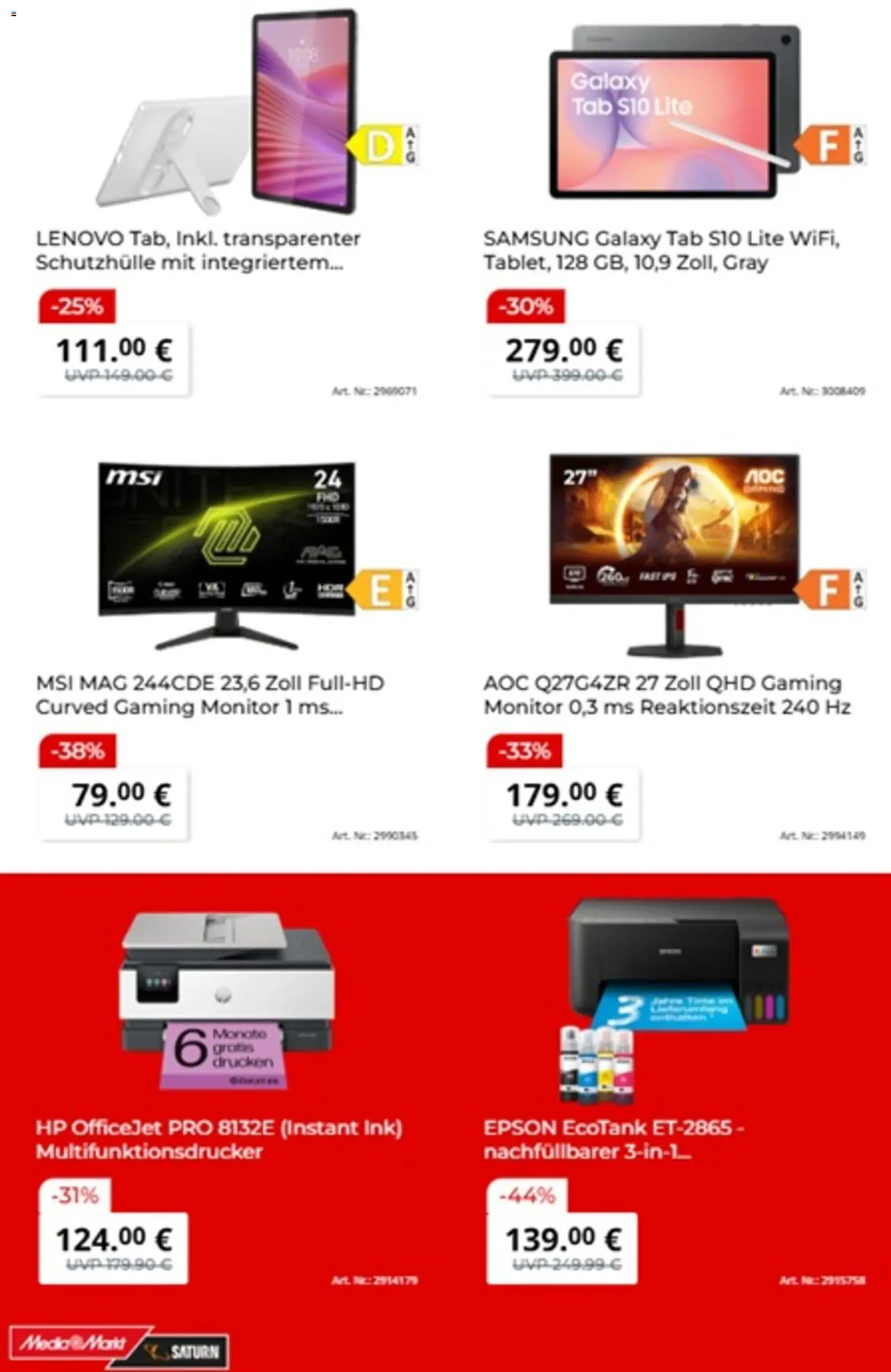 Media Markt Prospekt 	 – gültig ab 21.04.2026 | Seite: 7 | Produkte: HP, Epson, Samsung, Monitor