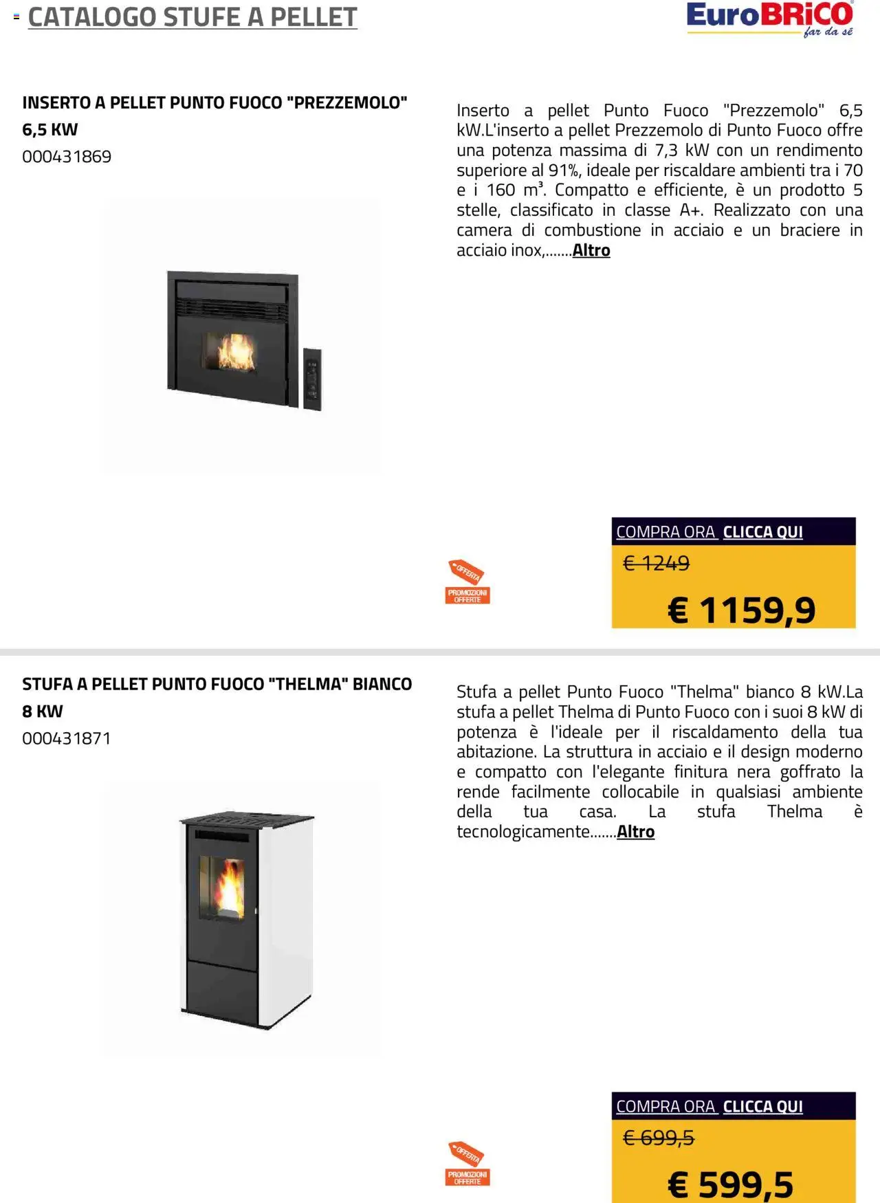 Volantino Eurobrico del 23.07.2025 | Pagina: 42 | Prodotti: Pellet, Stufa a pellet, Stufa, Prezzemolo