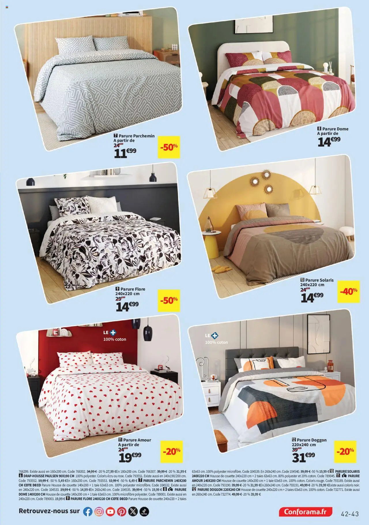  | Page: 43 | Produits: Coton, Housse de couette, Couette